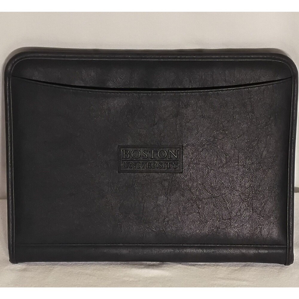Boston University Faux Leather Portfolio Excellent